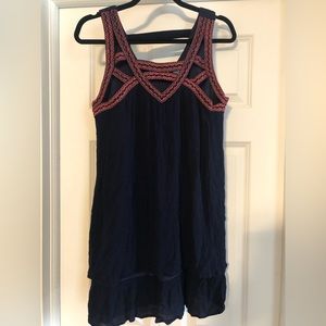 Altard state navy tunic with neck detailing